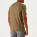 Camiseta de Punto de Algodón con Logo Estampado  HUGO BOSS