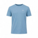 Camiseta de Punto de Algodón con Logo Estampado  HUGO BOSS