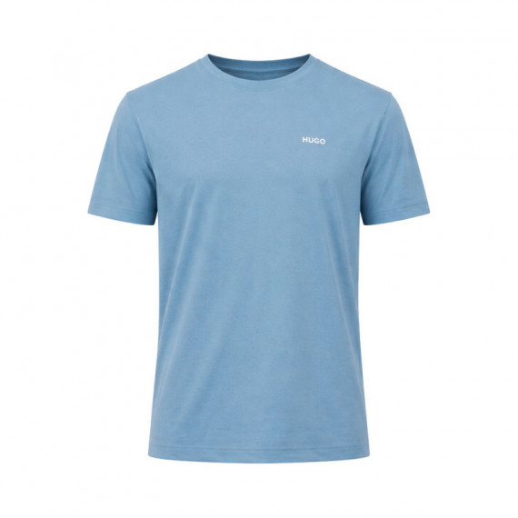 Camiseta de Punto de Algodón con Logo Estampado  HUGO BOSS