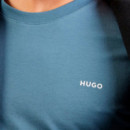 Camiseta de Punto de Algodón con Logo Estampado  HUGO BOSS