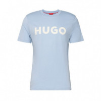 Camiseta de Punto de Algodón con Logo Estampado  HUGO BOSS
