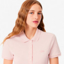 Vestido Polo de Corte Ajustado de Minipiqué Elástico  LACOSTE