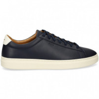 Talon Blanco Deportivo Piel Azul  HUGO BOSS