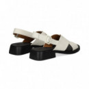 Sandalia Cruzada Piel Hielo  CAMPER