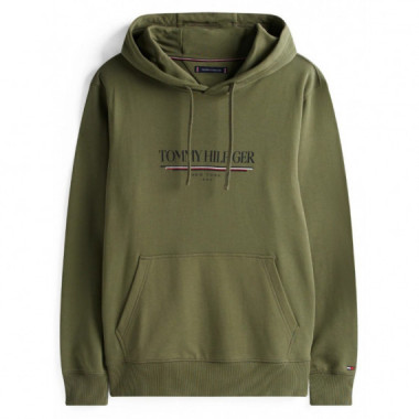 TOMMY HILFIGER - Brand Love Hilfiger Hoodie - Pli - F|MW0MW40534/PLI