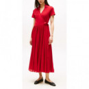 TOMMY HILFIGER - 1985 Pleated Wrap Polo Drs - Xld - F|WW0WW45733/XLD