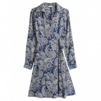 TOMMY HILFIGER - Viscose Twill Knee Dress - 0ZV - F|WW0WW46588/0ZV