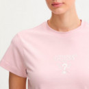 Camiseta con Logo Triangular  GUESS