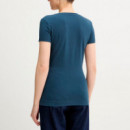 Camiseta con Apliques de Cristal en el Logo  GUESS