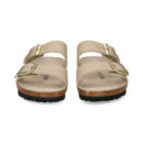 Pala 2 Hebillas Birko-flor Beige  BIRKENSTOCK