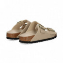 Pala 2 Hebillas Birko-flor Beige  BIRKENSTOCK