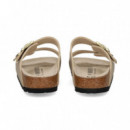 Pala 2 Hebillas Birko-flor Beige  BIRKENSTOCK