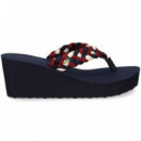 Flip Flop Trenzada Textil Multicolor  TOMMY HILFIGER