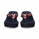 Flip Flop Trenzada Textil Multicolor  TOMMY HILFIGER