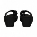 Fli Flop Trenzada Textil Negro  TOMMY HILFIGER