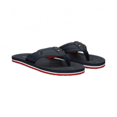 Flip Flop Acolchada Piel Azul  TOMMY HILFIGER