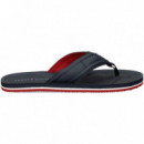 Flip Flop Acolchada Piel Azul  TOMMY HILFIGER