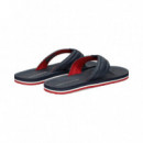 Flip Flop Acolchada Piel Azul  TOMMY HILFIGER