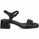 Carmelita Piel Negro  CAMPER