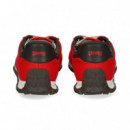 Deportivo Ante+malla Rojo  CAMPER