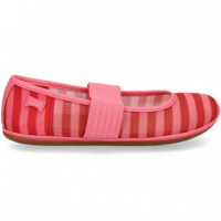 Bailarina Regilla Rayas Fucsia+rosa  CAMPER