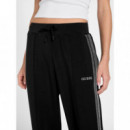 Pantalones Jogger con Cinta Lateral en Strass de GUESS