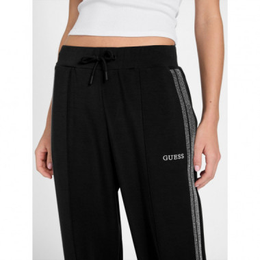 Pantalones Jogger con Cinta Lateral en Strass de GUESS