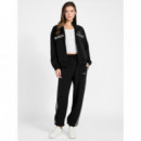 Pantalones Jogger con Cinta Lateral en Strass de GUESS