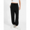 Pantalones Jogger con Cinta Lateral en Strass de GUESS