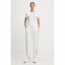 Camiseta con Logo y Cinta en Strass de GUESS