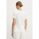 Camiseta con Logo y Cinta en Strass de GUESS