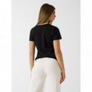 Camiseta con Logo y Cinta en Strass de GUESS