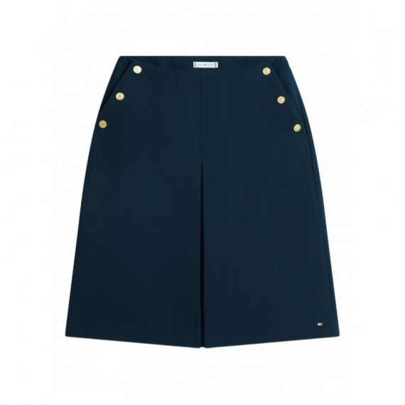 TOMMY HILFIGER - Preppy Texture Gb Knee Skirt - C1G - F|WW0WW49474/C1G