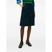 TOMMY HILFIGER - Preppy Texture Gb Knee Skirt - C1G - F|WW0WW49474/C1G
