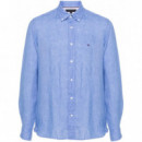 TOMMY HILFIGER - Pigment Dyed Li Solid Rf Shirt - C30 - F|MW0MW34602/C30