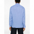 TOMMY HILFIGER - Pigment Dyed Li Solid Rf Shirt - C30 - F|MW0MW34602/C30