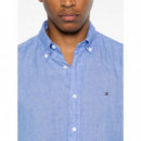 TOMMY HILFIGER - Pigment Dyed Li Solid Rf Shirt - C30 - F|MW0MW34602/C30