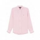 TOMMY HILFIGER - Pigment Dyed Li Solid Rf Shirt - Tol - F|MW0MW34602/TOL