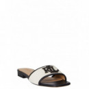 Polo RALPH LAUREN - Everley SLD2-SANDALS-SLIDE - Natural Black - 802P04395004/NATURAL Black