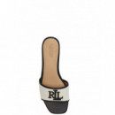 Polo RALPH LAUREN - Everley SLD2-SANDALS-SLIDE - Natural Black - 802P04395004/NATURAL Black