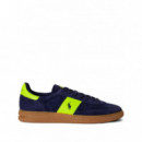 Polo RALPH LAUREN - Bedford Pp-sneakers-low Top Lace - Navy Safety Yellow - 809P07172003/NAVY Safety Yellow