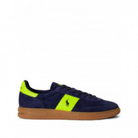 Polo RALPH LAUREN - Bedford Pp-sneakers-low Top Lace - Navy Safety Yellow - 809P07172003/NAVY Safety Yellow