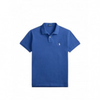 Polo RALPH LAUREN - SSKCCMSLM1-SHORT Sleeve-knit - Dusty Azure Cream Pp - 710680784520/DUSTY Azure Cream Pp