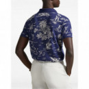 Polo RALPH LAUREN - Knit-polo - Hrbr Island Bearboathouse Nvy - 710B13971001/HRBR Island Bearboathouse Nvy
