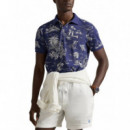 Polo RALPH LAUREN - Knit-polo - Hrbr Island Bearboathouse Nvy - 710B13971001/HRBR Island Bearboathouse Nvy