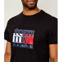 Camiseta TOMMY JEANS Flag Negra