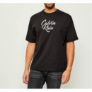 Camiseta CALVIN KLEIN Negra Logotipo Bordado