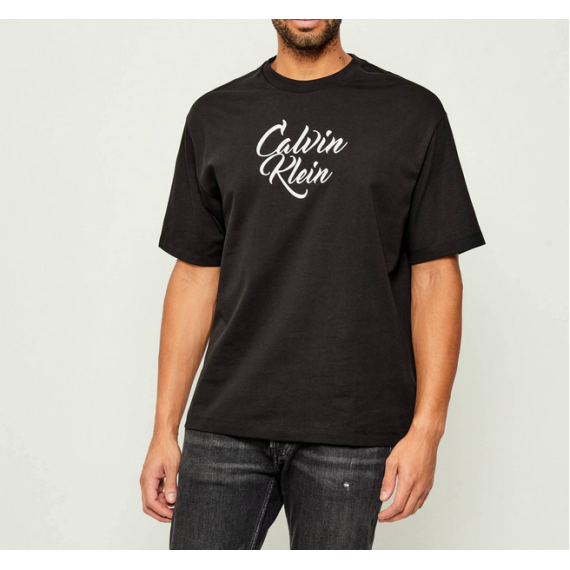 Camiseta CALVIN KLEIN Negra Logotipo Bordado