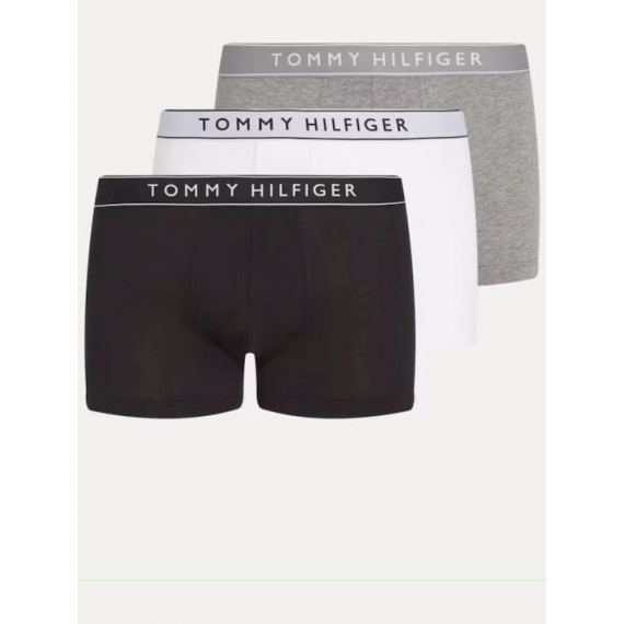 3PACK Boxer TOMMY HILFIGER Blanco-negro-gris