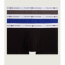 3PACK Boxer TOMMY HILFIGER Negro-gris-azul